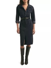 Shop Favorite Daughter City Denim Long-Sleeve Midi-Dress at Saks Fifth Avenue